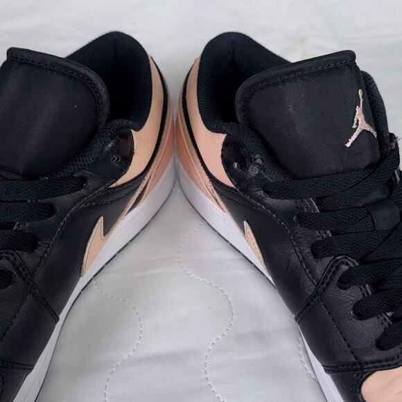 Nike Air Jordan 1 Low Crimson Tint Black Pink 553558-034 Men Size 10.5 Sneakers - Picture 5 of 11